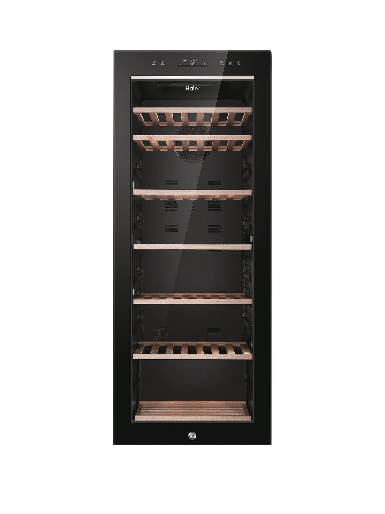 Haier HWS84GNF 84Bottle Wine Cooler, Single Zone, F Rated Black