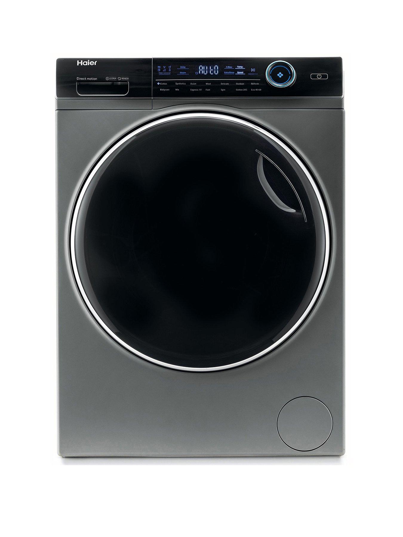 Haier I-Pro Series 7 Hw100-B14979S 10Kg Wash, 1400 Spin Washing Machine, A Rated - Graphite