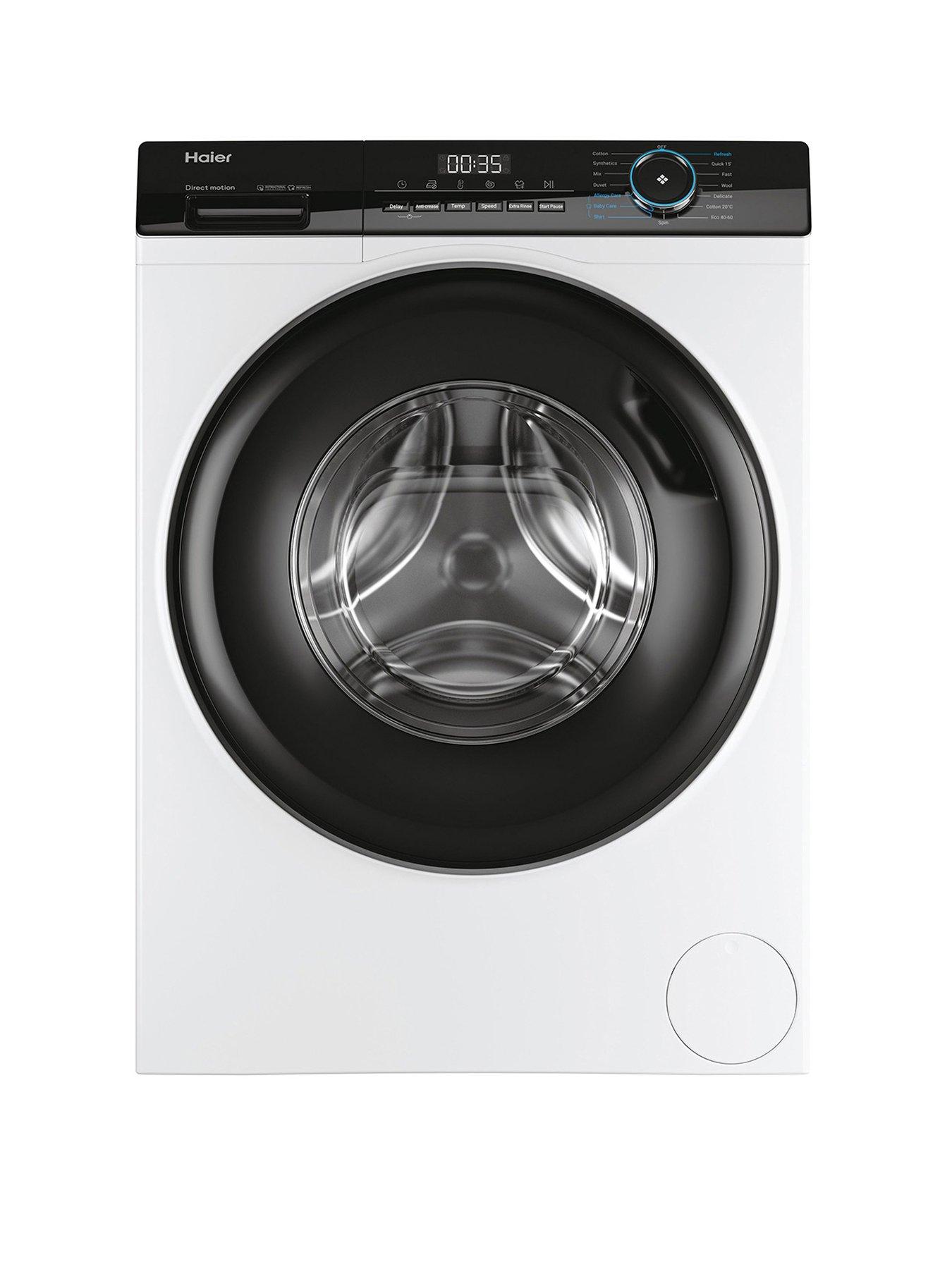 Product photograph of Haier I-pro Series 3 Hw100-b14939 10kg Load 1400 Spin Washing Machine A Rated - White from very.co.uk