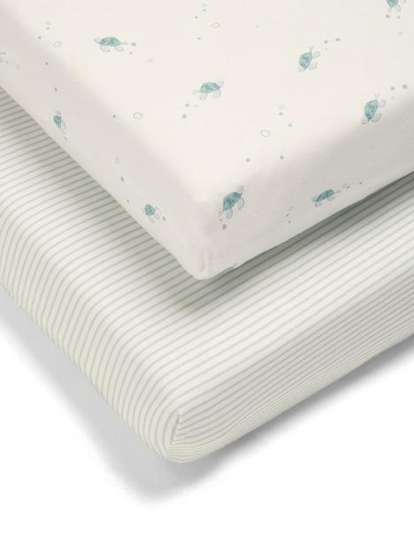 mamas-papas-turtle-cotbed-fitted-sheets--2-pack-whitegrey