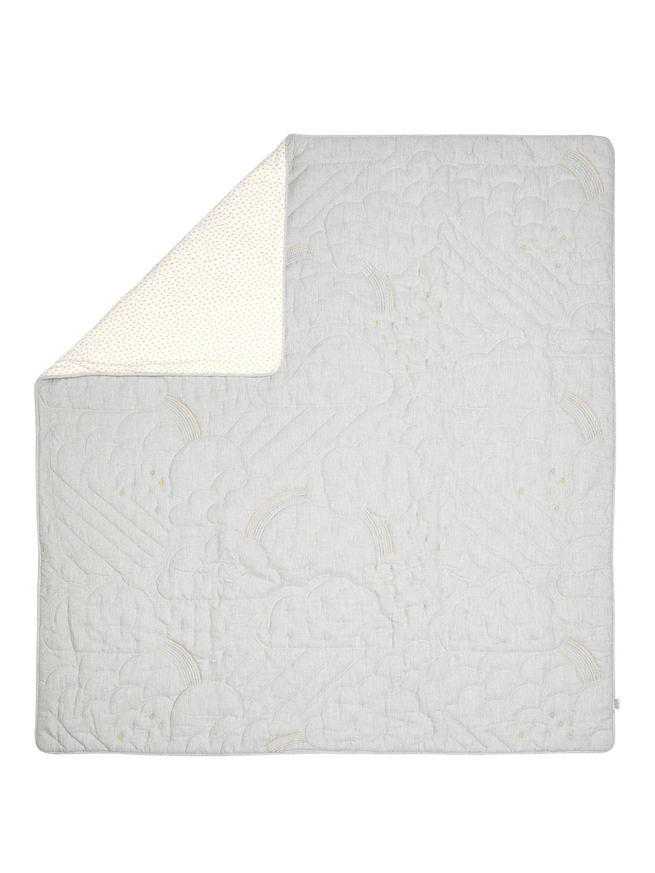 Image 3 of 3 of Mamas & Papas Dream Upon a Cloud Cotbed/Cot Quilt- Grey