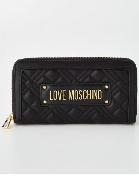 love-moschino-quilted-continental-purse-black
