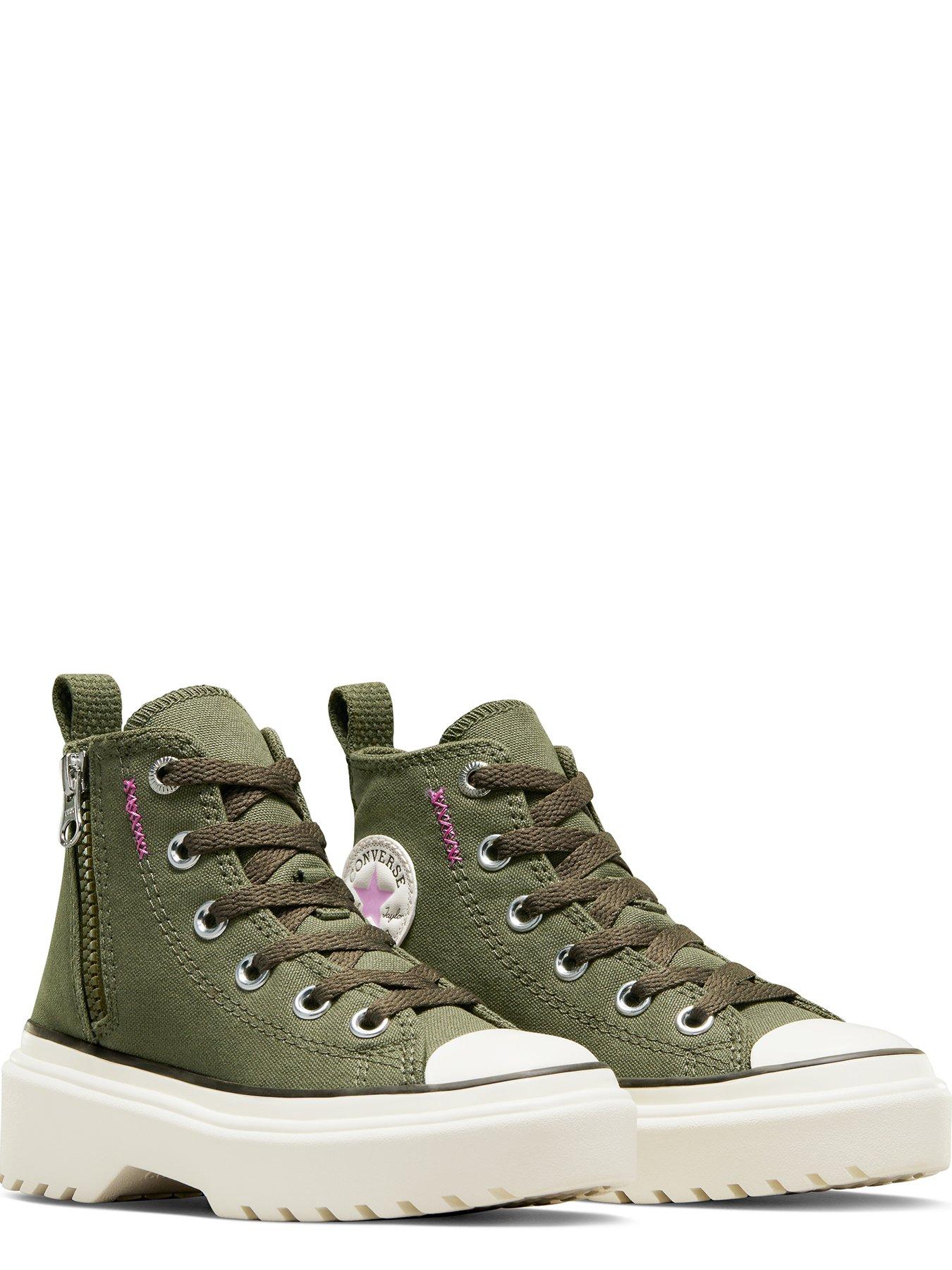 Chuck Taylor All Star Lugged Lift Trainers Khaki