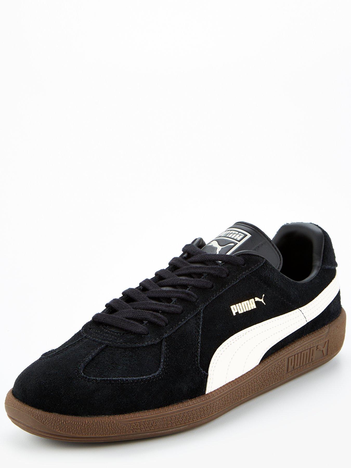 Puma men's suede classic trainers outlet black