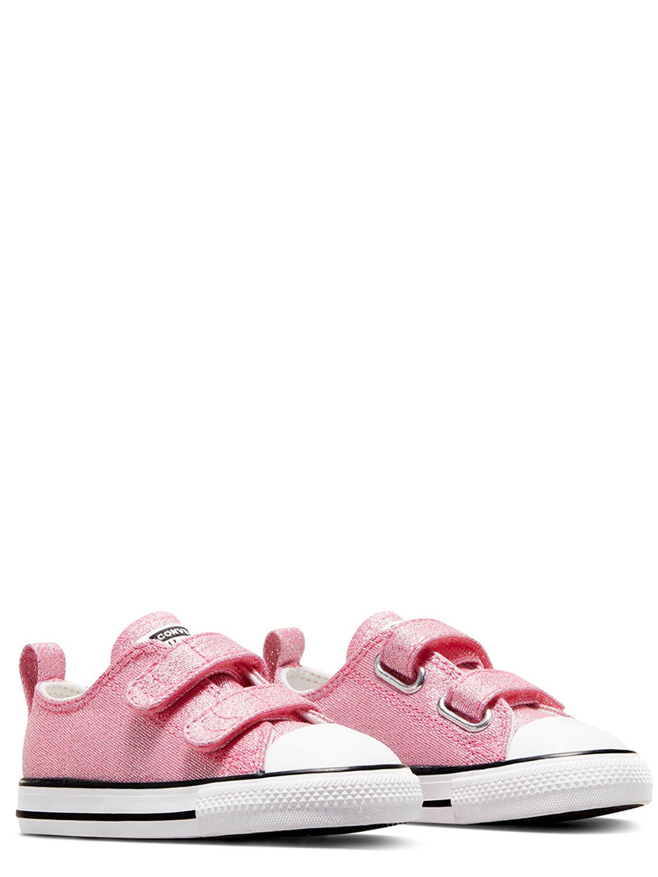 Pink glitter hotsell converse infant