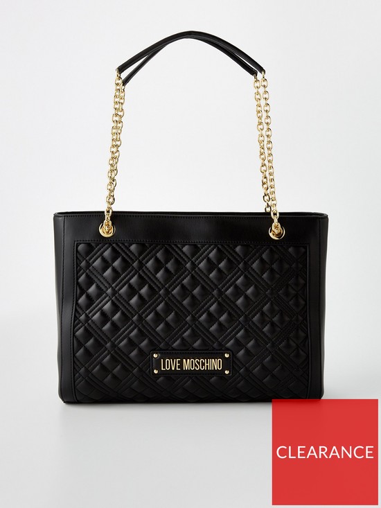 front image of love-moschino-quilted-tote-bag-blacknbsp