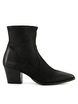 dune london pastern ankle boots - black
