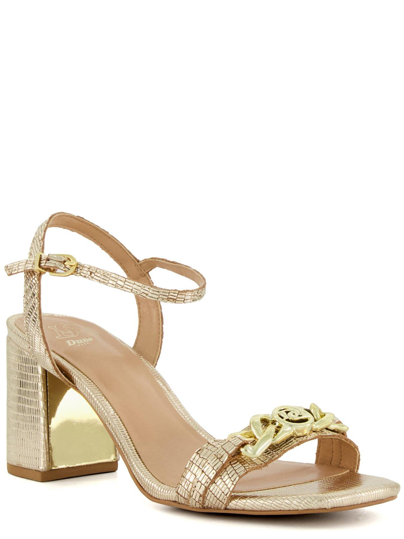 Dune gold heeled on sale sandals