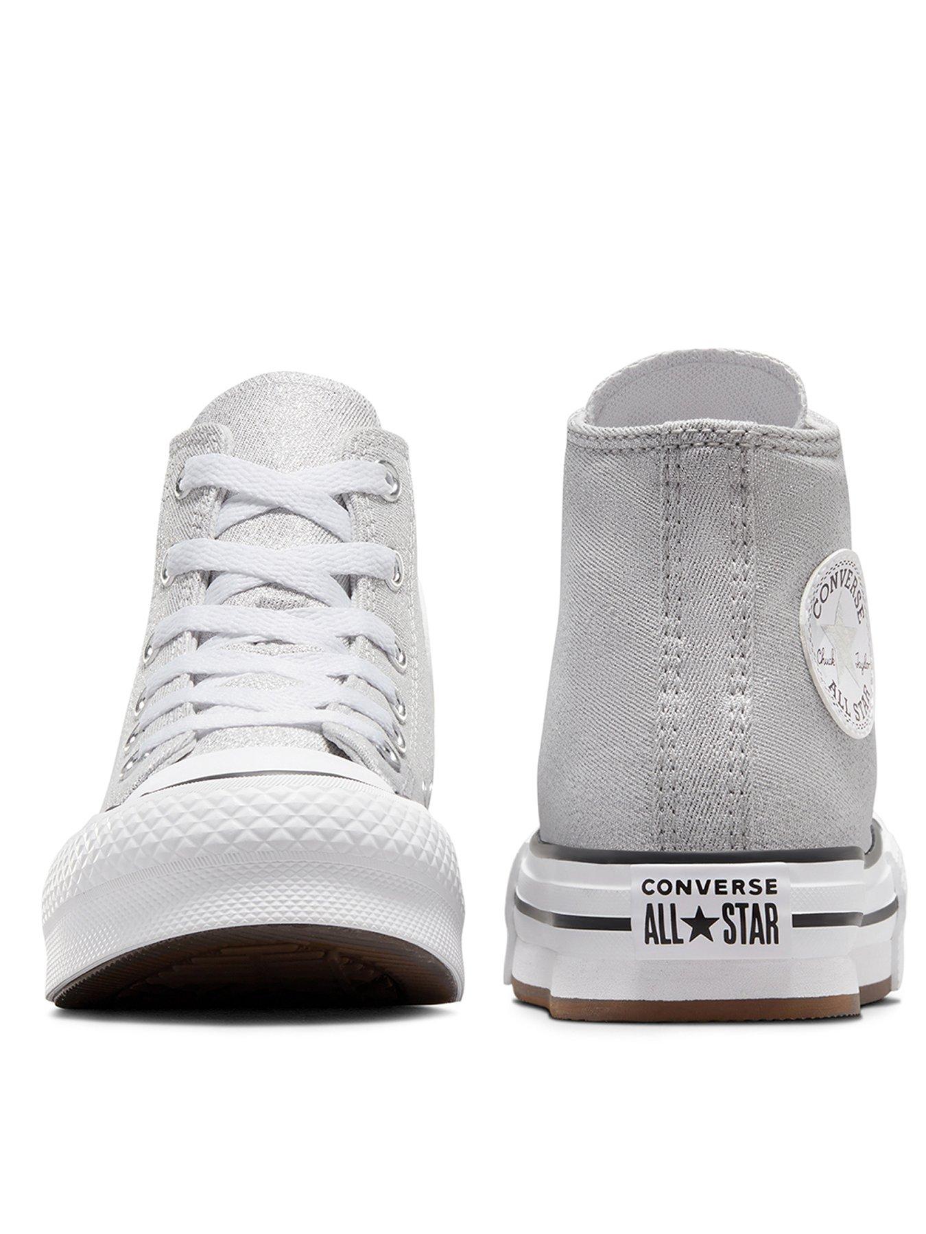 Chuck taylor all star best sale shiny metal platform low top