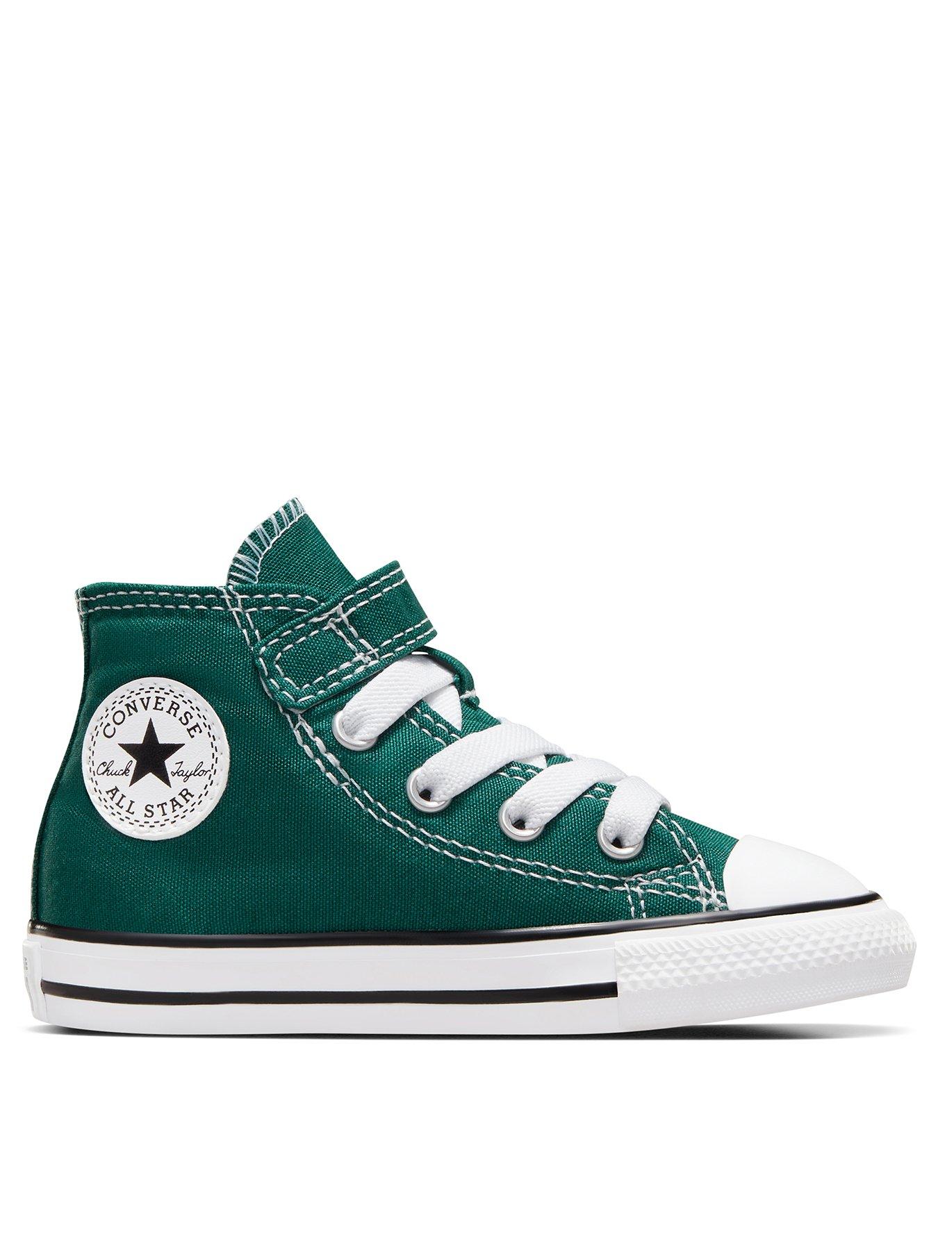 Green converse clearance trainers