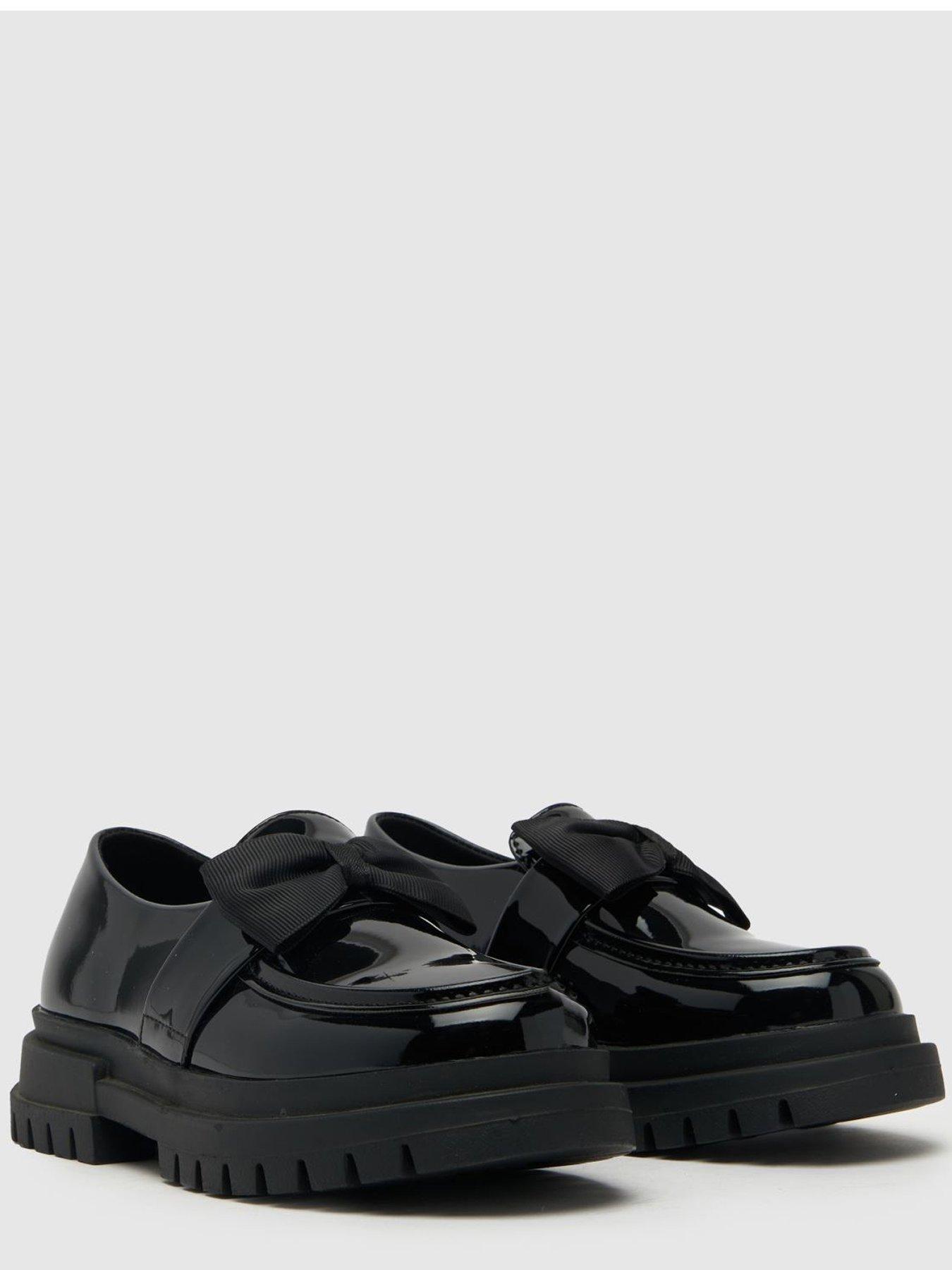 Image 2 of 4 of Schuh Lolly Junior Patent Bow Loafer - Black