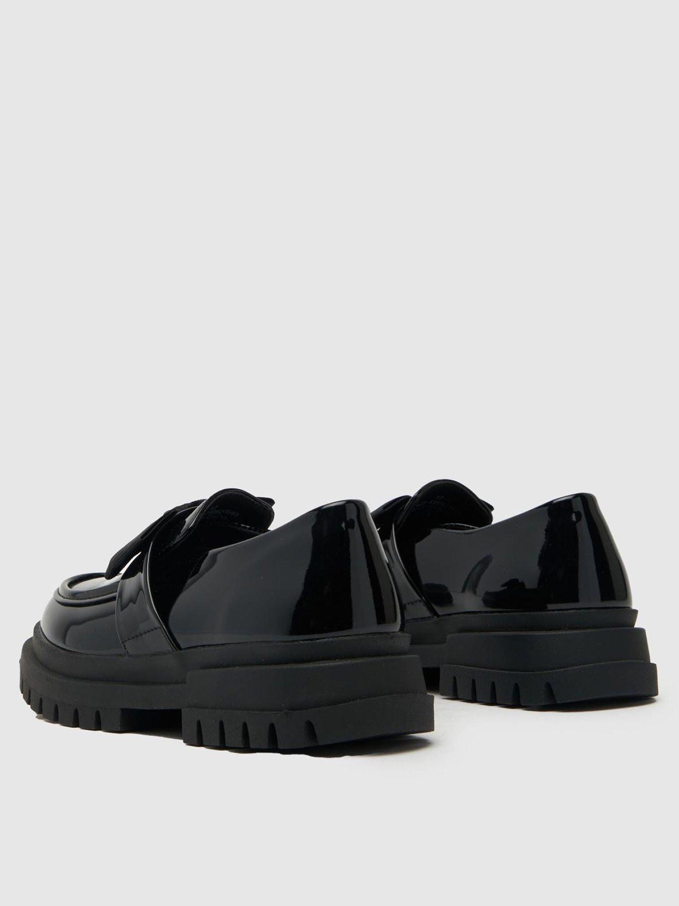 Image 3 of 4 of Schuh Lolly Junior Patent Bow Loafer - Black