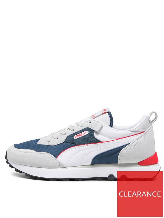 front image of puma-rider-future-vintage-trainers-grey