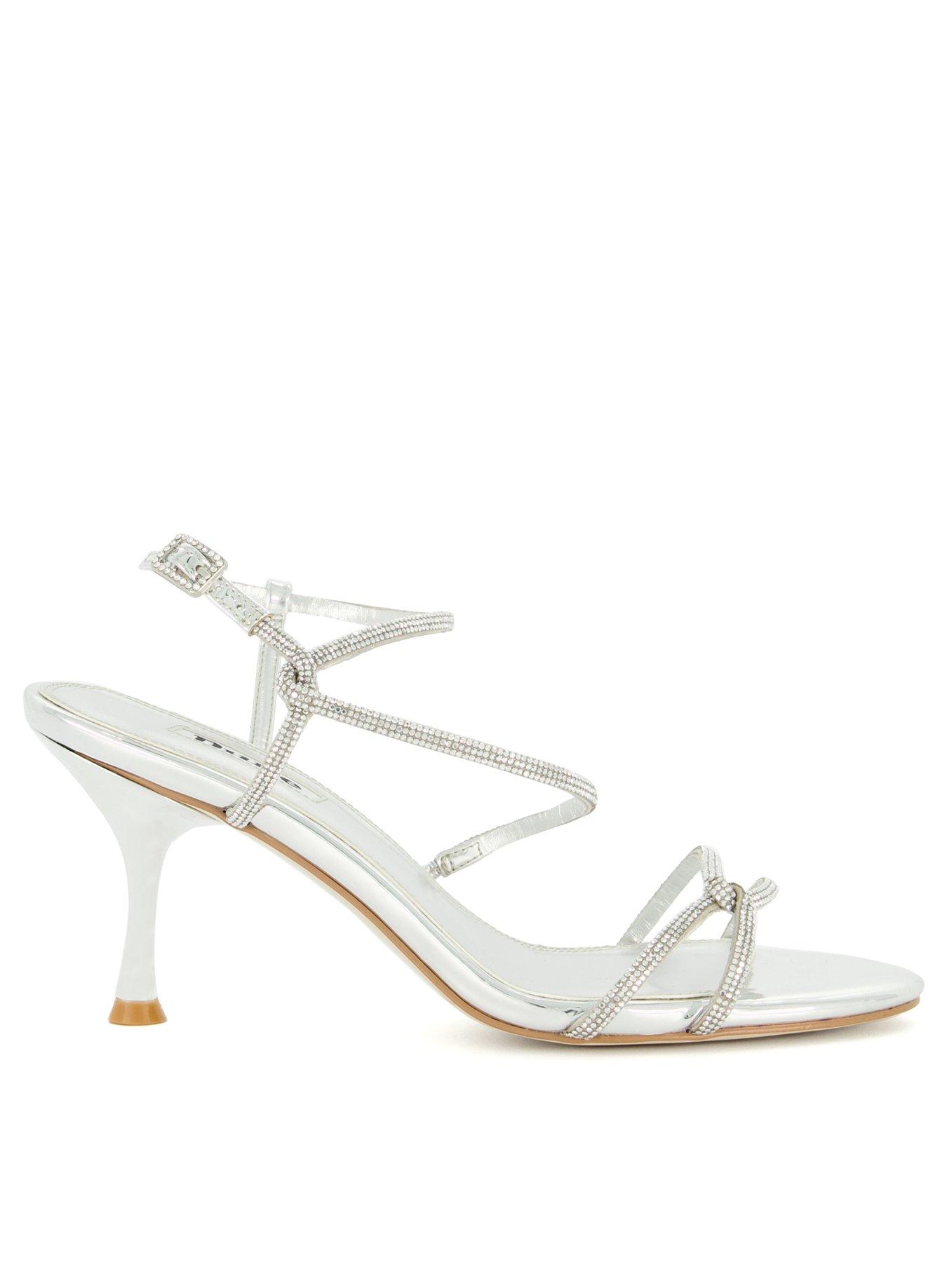 Dune silver hot sale sandals