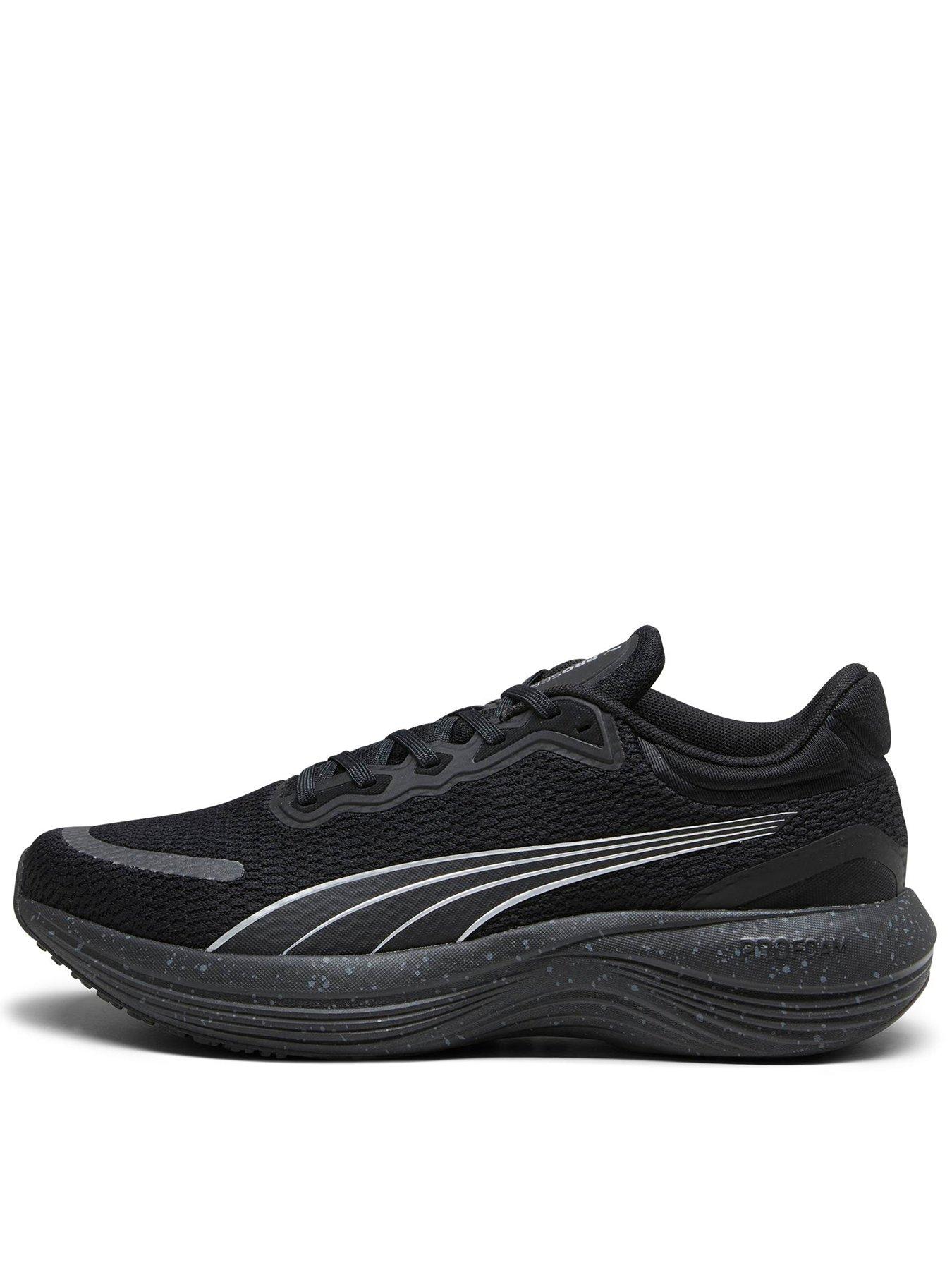 Puma mens store black trainers