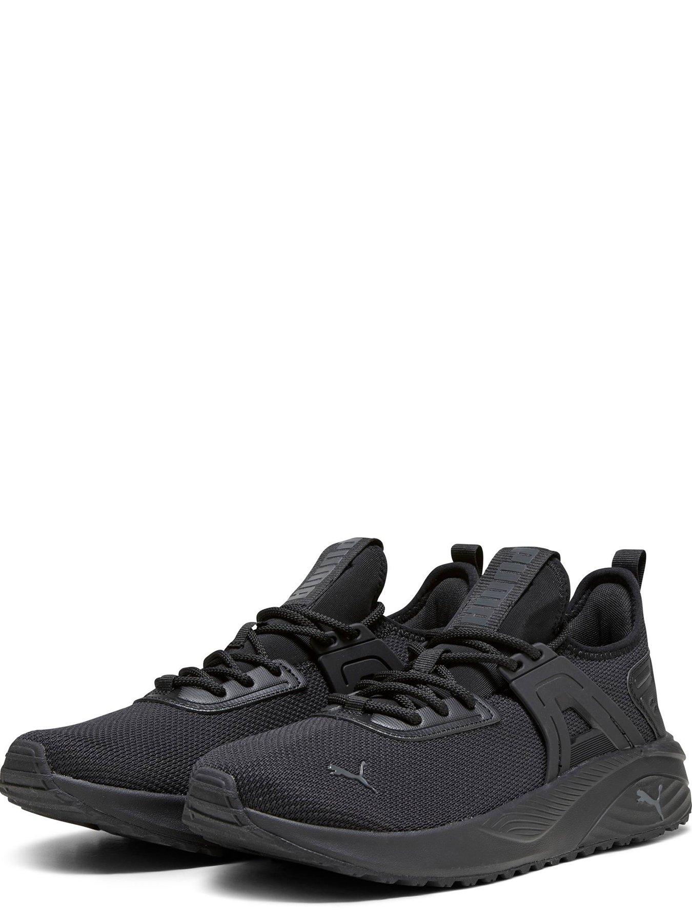 Mens black cheap puma trainers