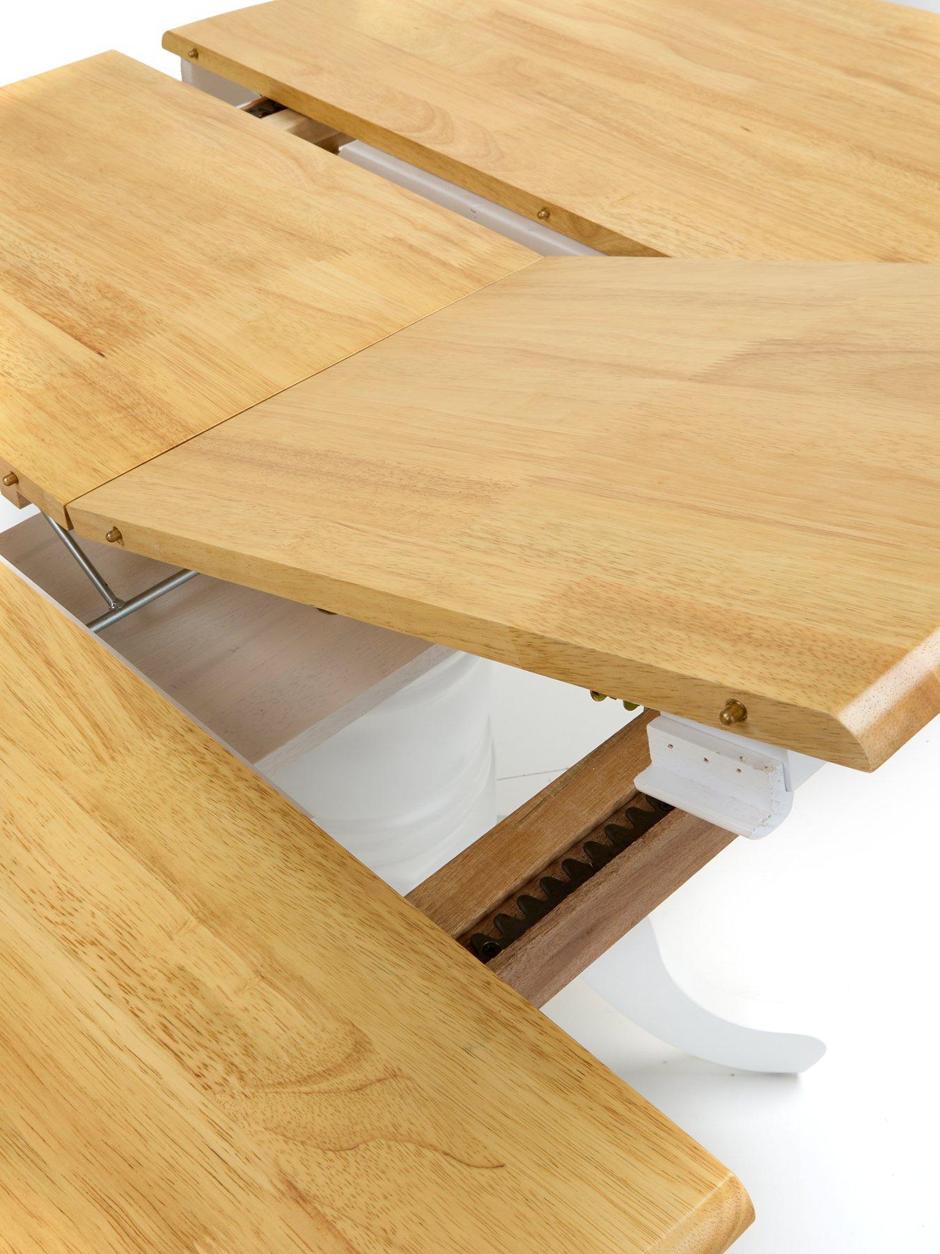 Image 4 of 6 of Very Home New Rubberwood Top Kentucky&nbsp;100 - 130 cm&nbsp;Extending + 6 Chairs