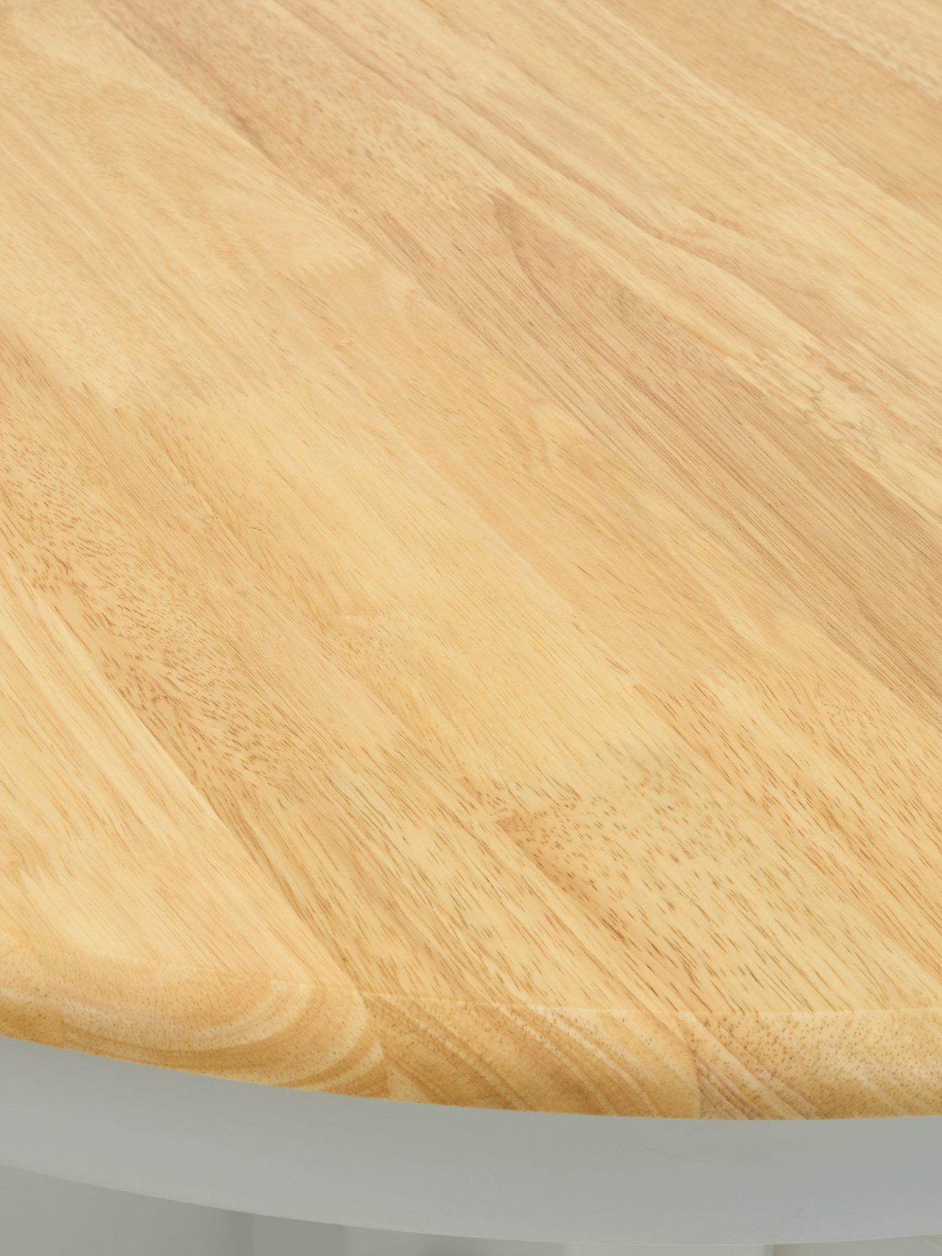 Image 5 of 6 of Very Home New Rubberwood Fixed&nbsp;Top 100 cm Kentucky Dining Table&nbsp;+ 4 Chairs - Grey