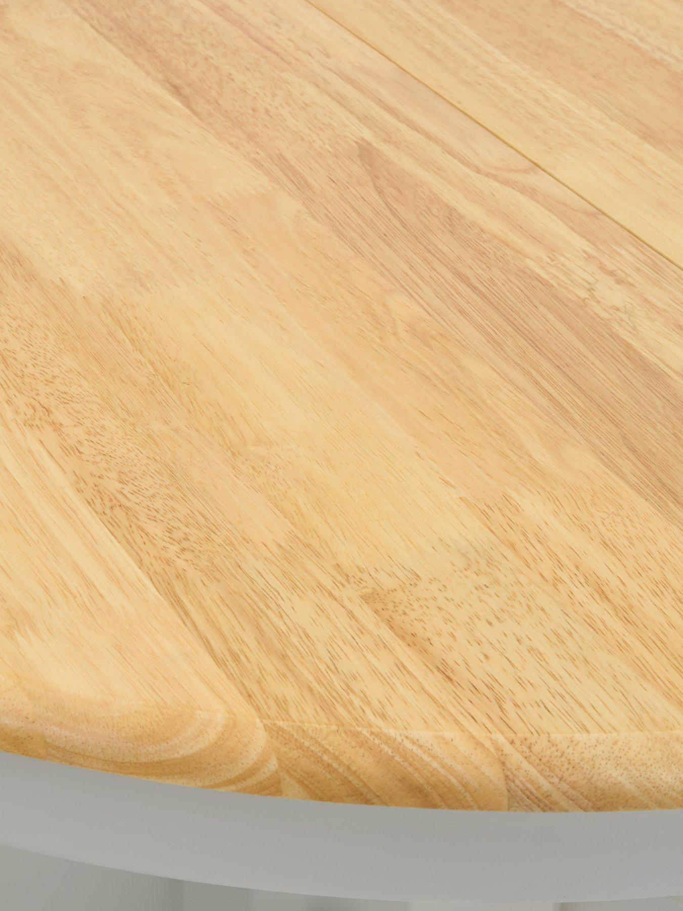 Image 5 of 6 of Very Home New Rubberwood Top Kentucky 100 - 130 cm Extending + 6 Chairs - Grey