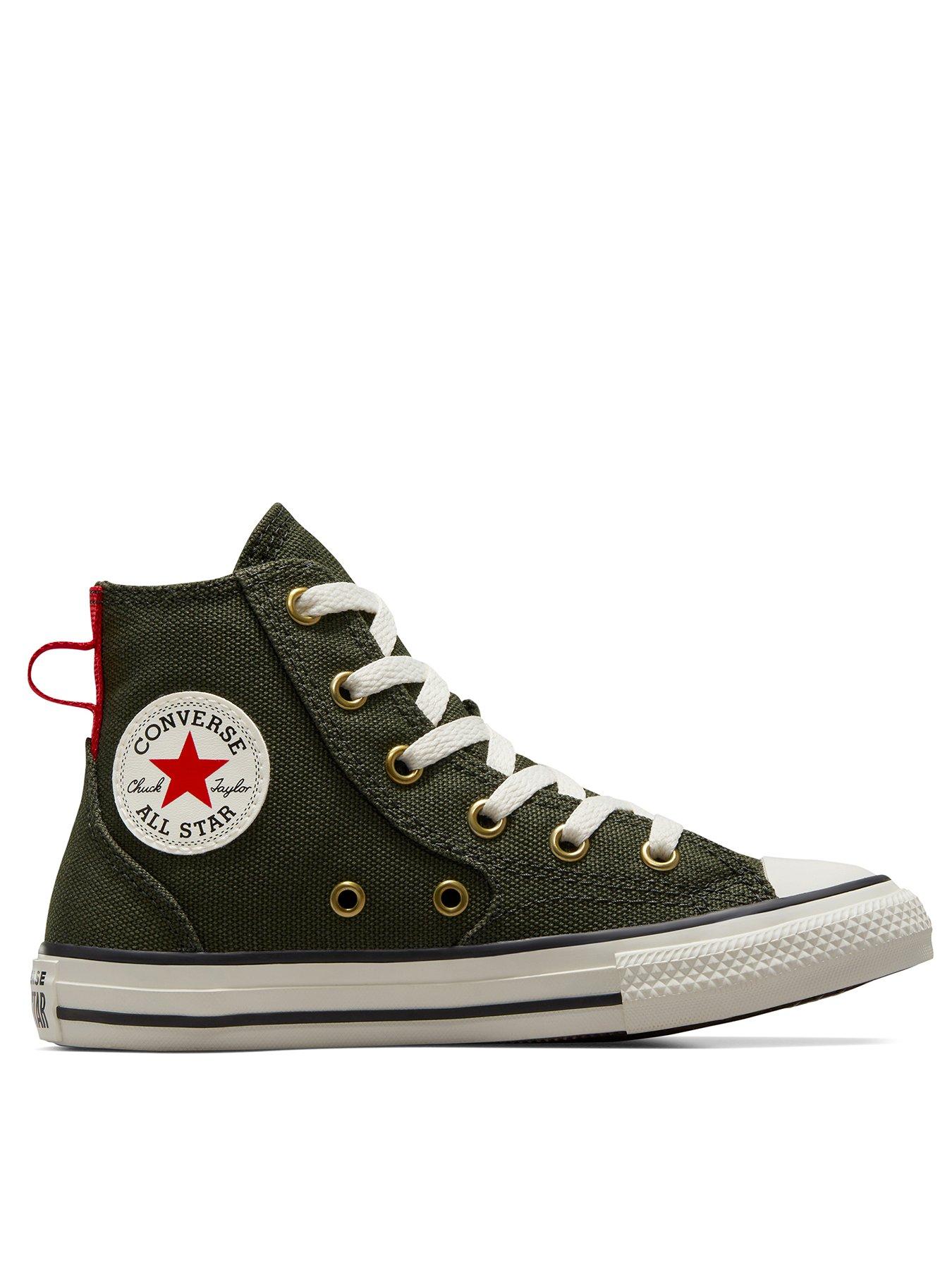 Kids khaki clearance converse