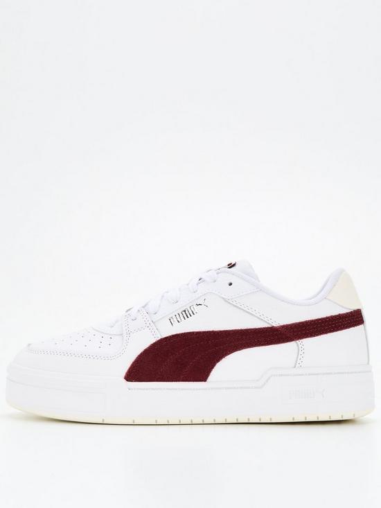 front image of puma-ca-pro-suede-trainers-white