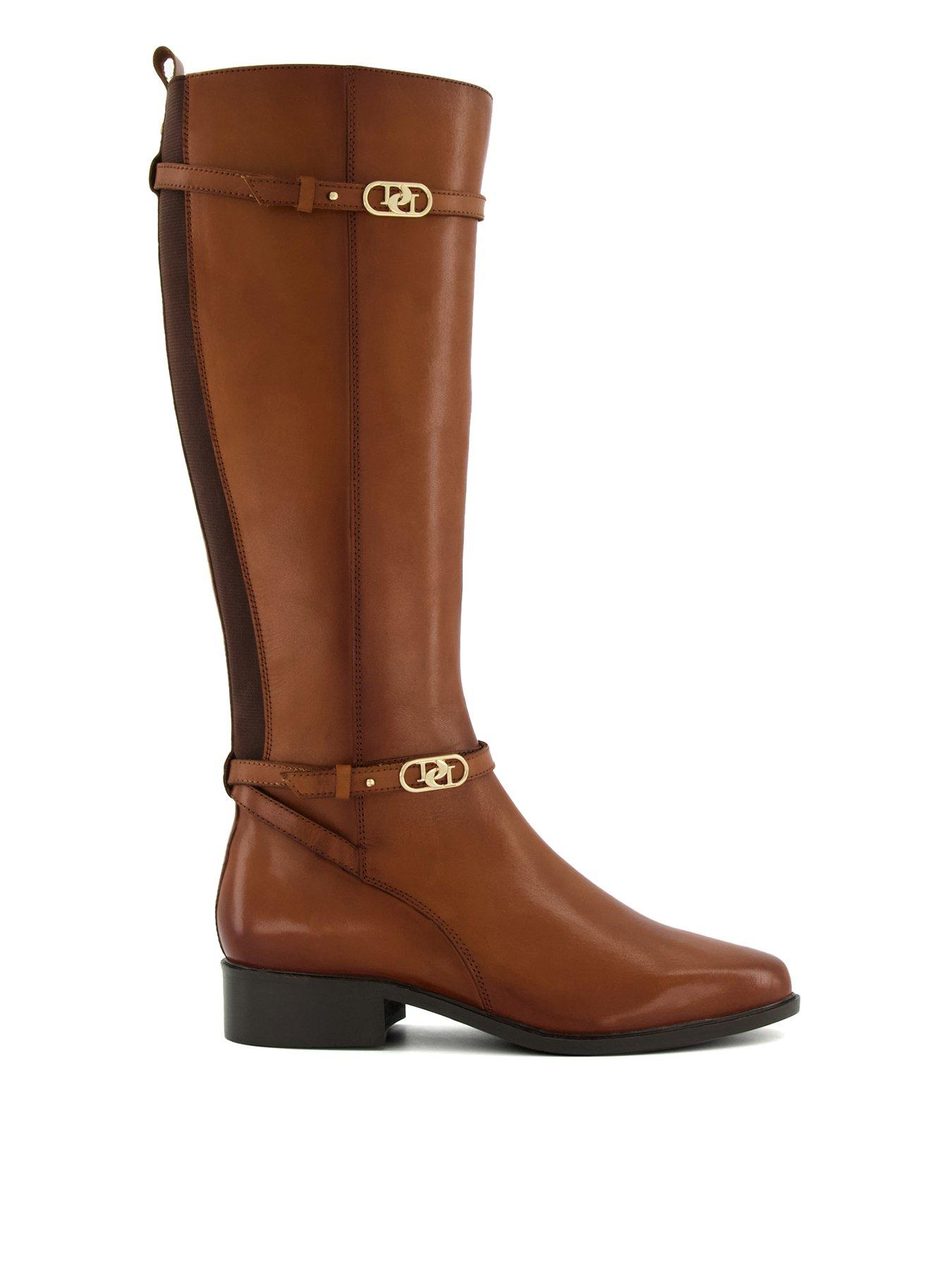 Dune wide fit knee high boots hotsell