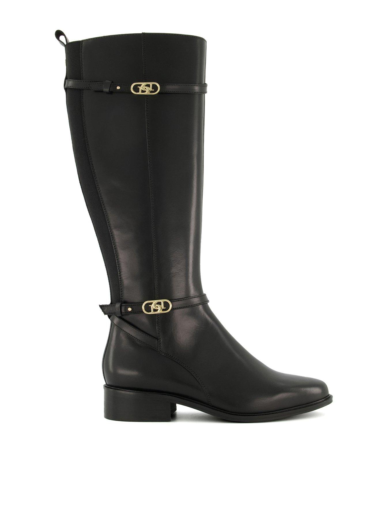 Dune London Wide Fit Tup Knee Boot Black Very