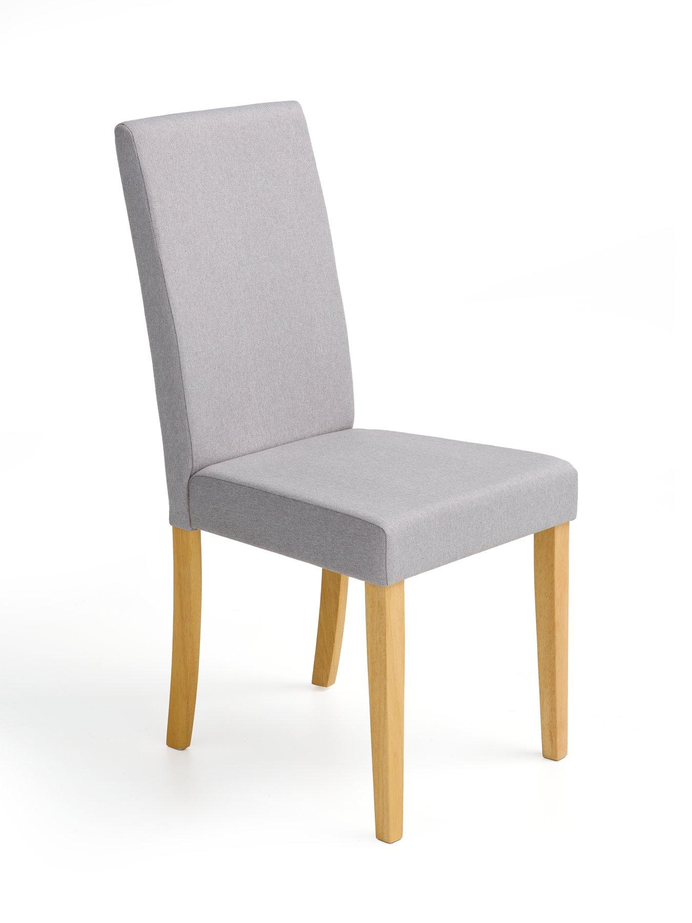 Image 5 of 6 of Very Home Primo 120 cm Dining Table + 4 Fabric Chairs - Wood/Grey