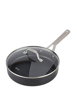 Product photograph of Ninja Zerostick Essentials 26cm Saut Eacute Pan With Lid - C10126uk from very.co.uk