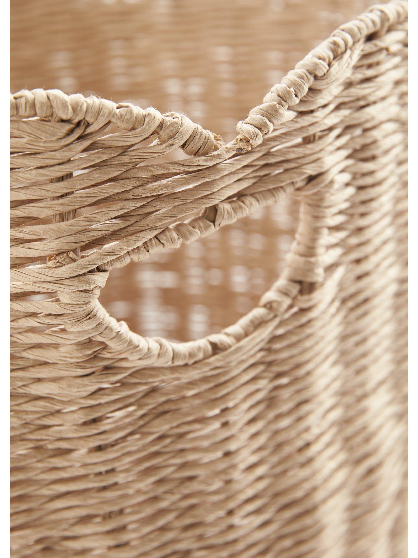 Image 5 of 6 of Very Home Scalloped Round Storage Basket &ndash; 37 cm