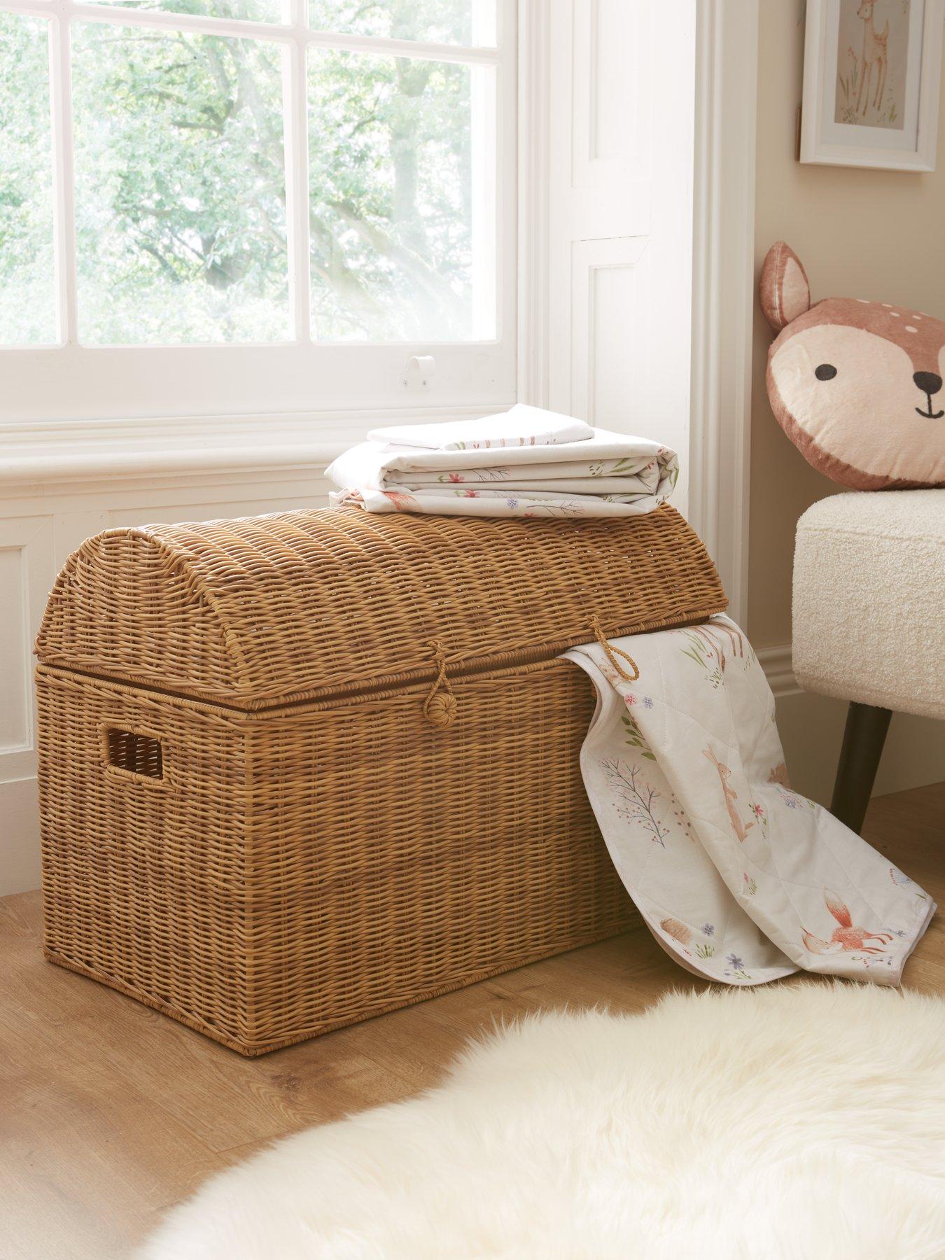 Product photograph of Very Home Medium Poly Rattan Storage Chest from very.co.uk