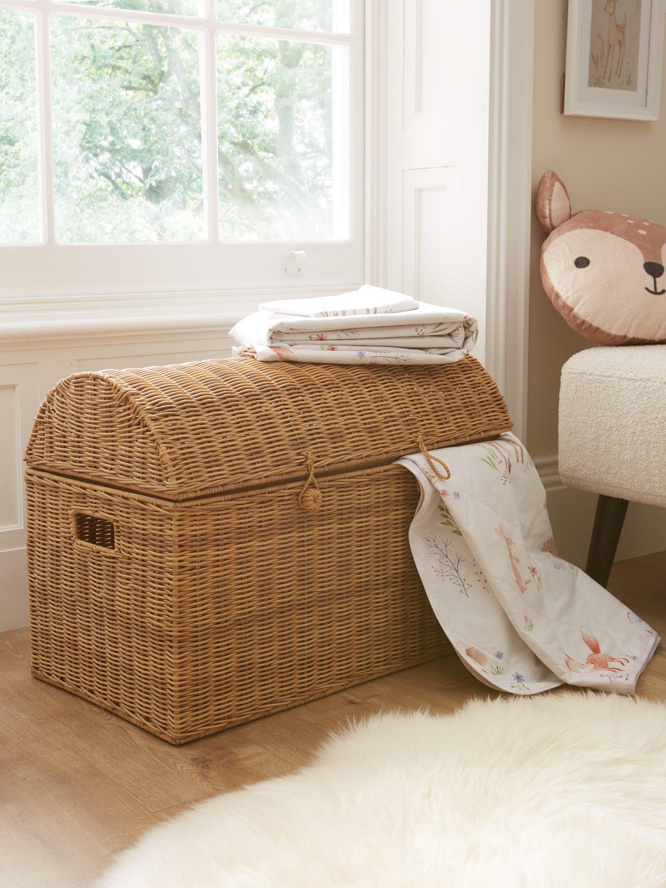 Rattan deals toy chest