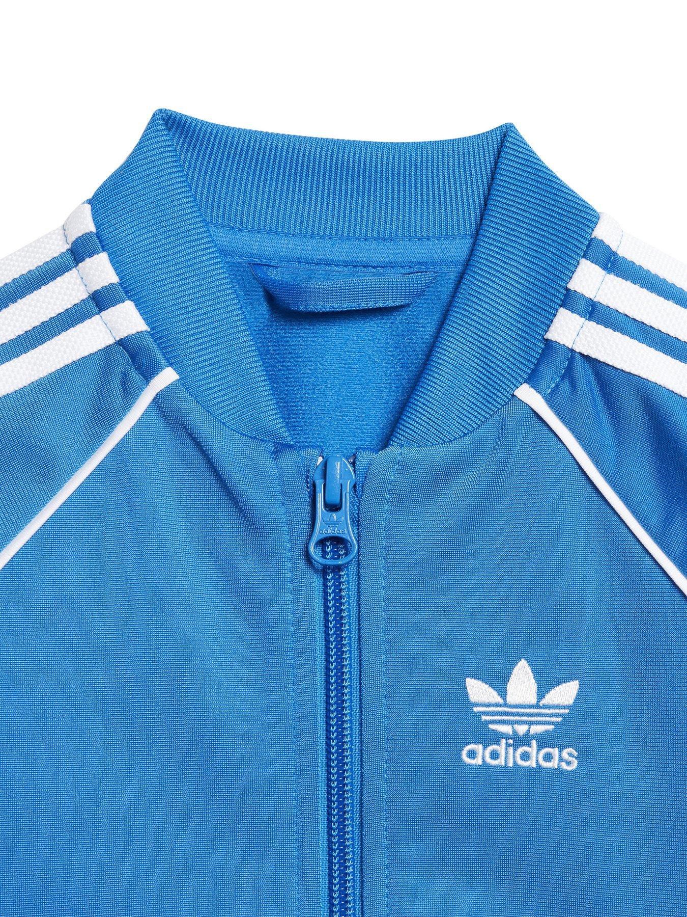 Adidas originals outlet jacket bluebird blue