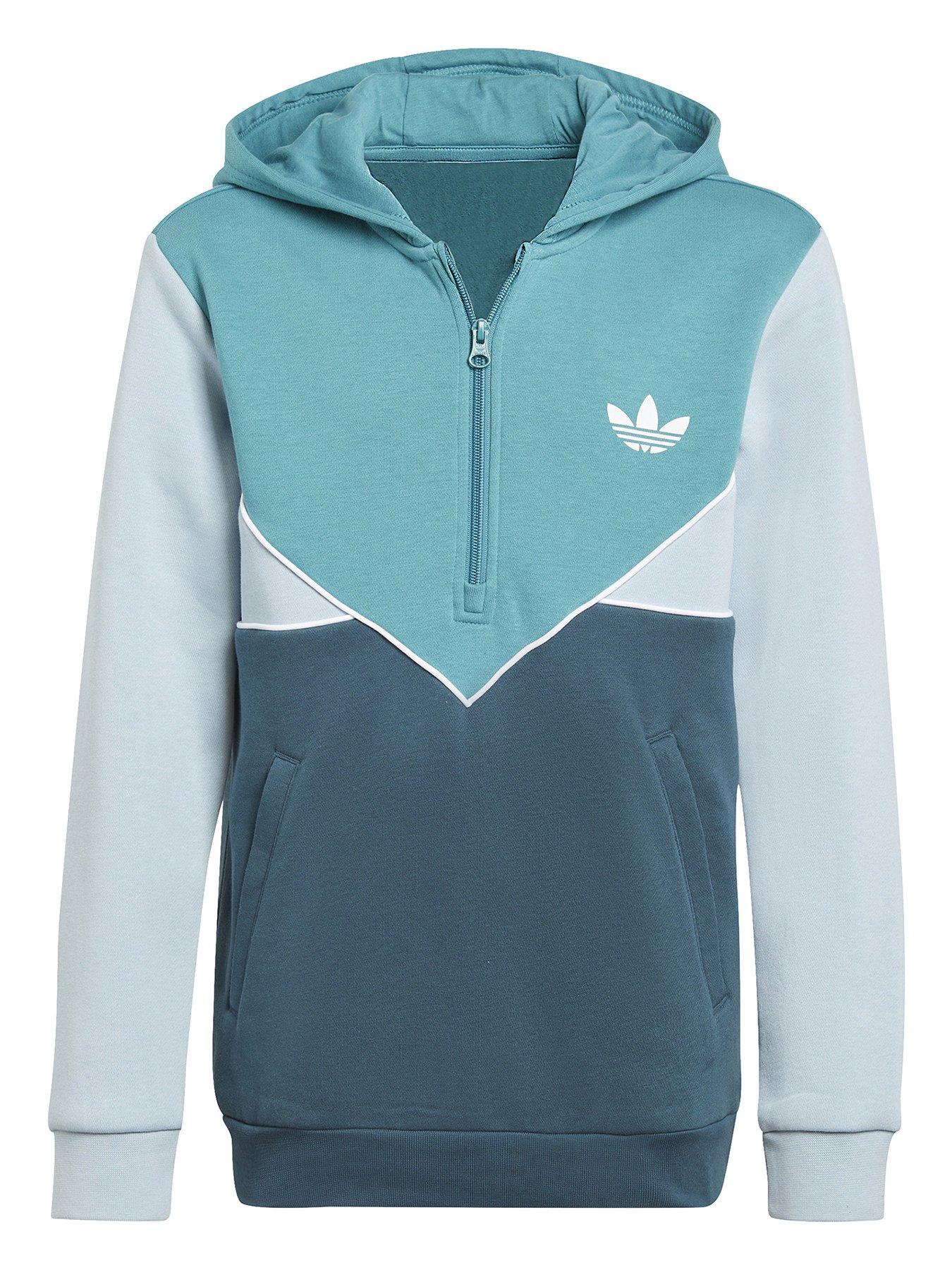 adidas Originals Junior Unisex Half Zip Hoodie - Arctic Night