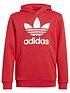  image of adidas-originals-junior-unisex-trefoil-hoodie-better-scarlet