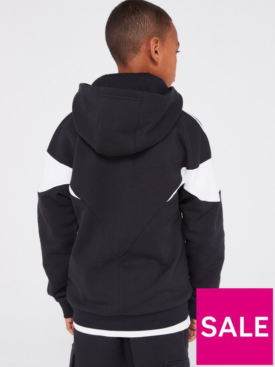 stillFront image of adidas-originals-junior-unisex-hoodie-blackwhite