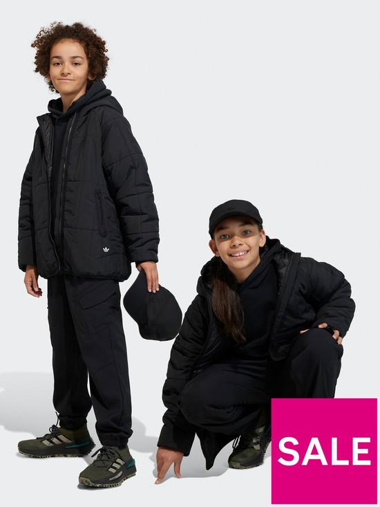 stillFront image of adidas-originals-adventure-junior-unisex-pants-black