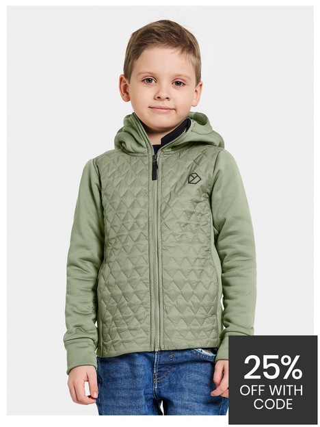 didriksons-kids-kapris-hybrid-jacket-green