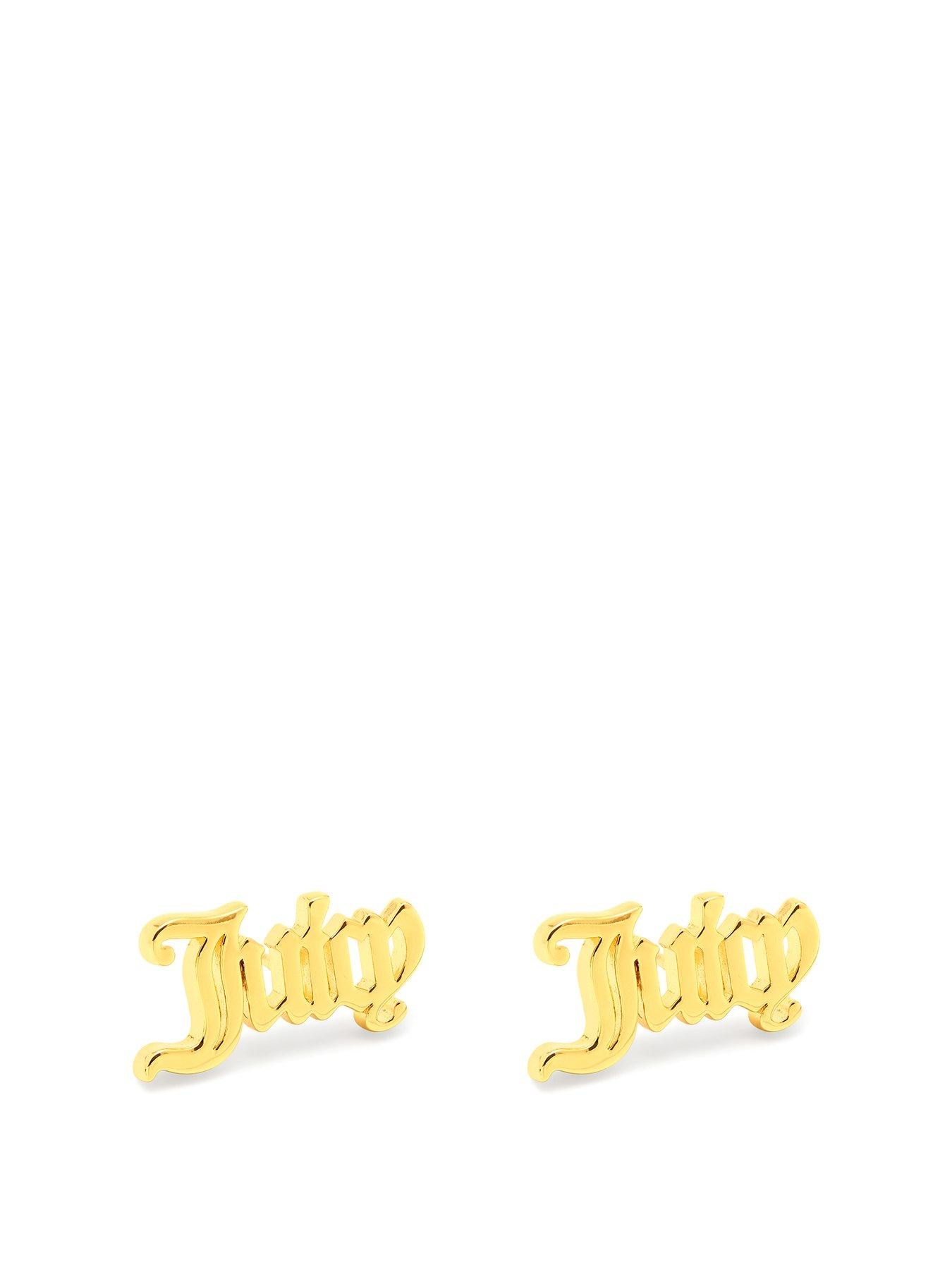 Product photograph of Juicy Couture Gold Plated Stud Earring from very.co.uk