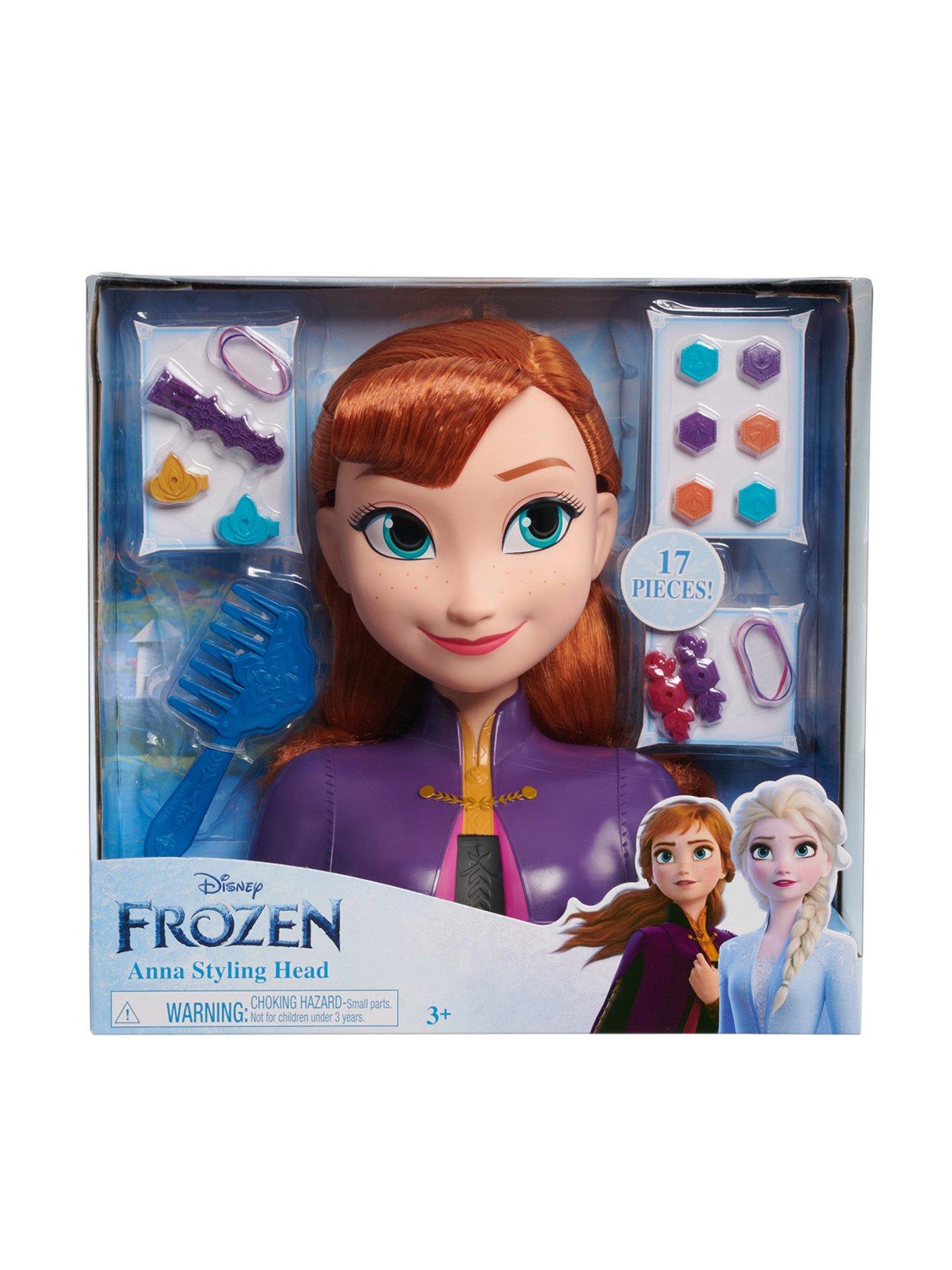 Frozen hair cheap styling doll head