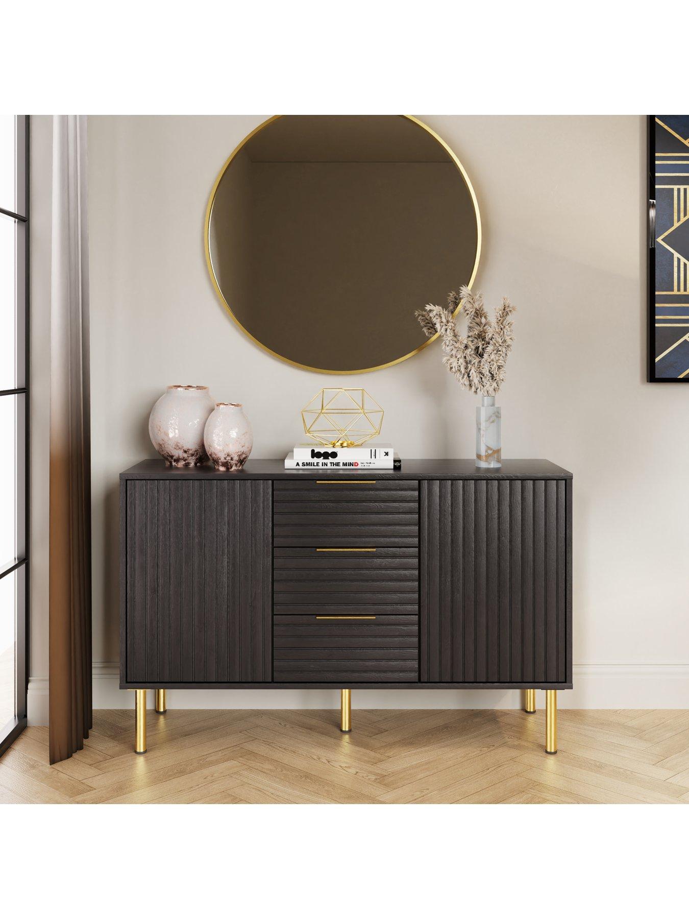 Product photograph of Gfw Nervata 2 Door 3 Drawer Sideboard from very.co.uk