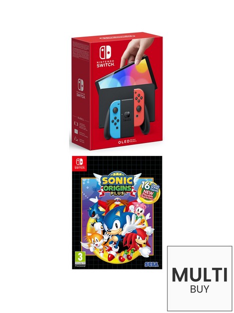 nintendo-switch-oled-oled-console-neon-blueneon-red-with-sonic-origins-plus