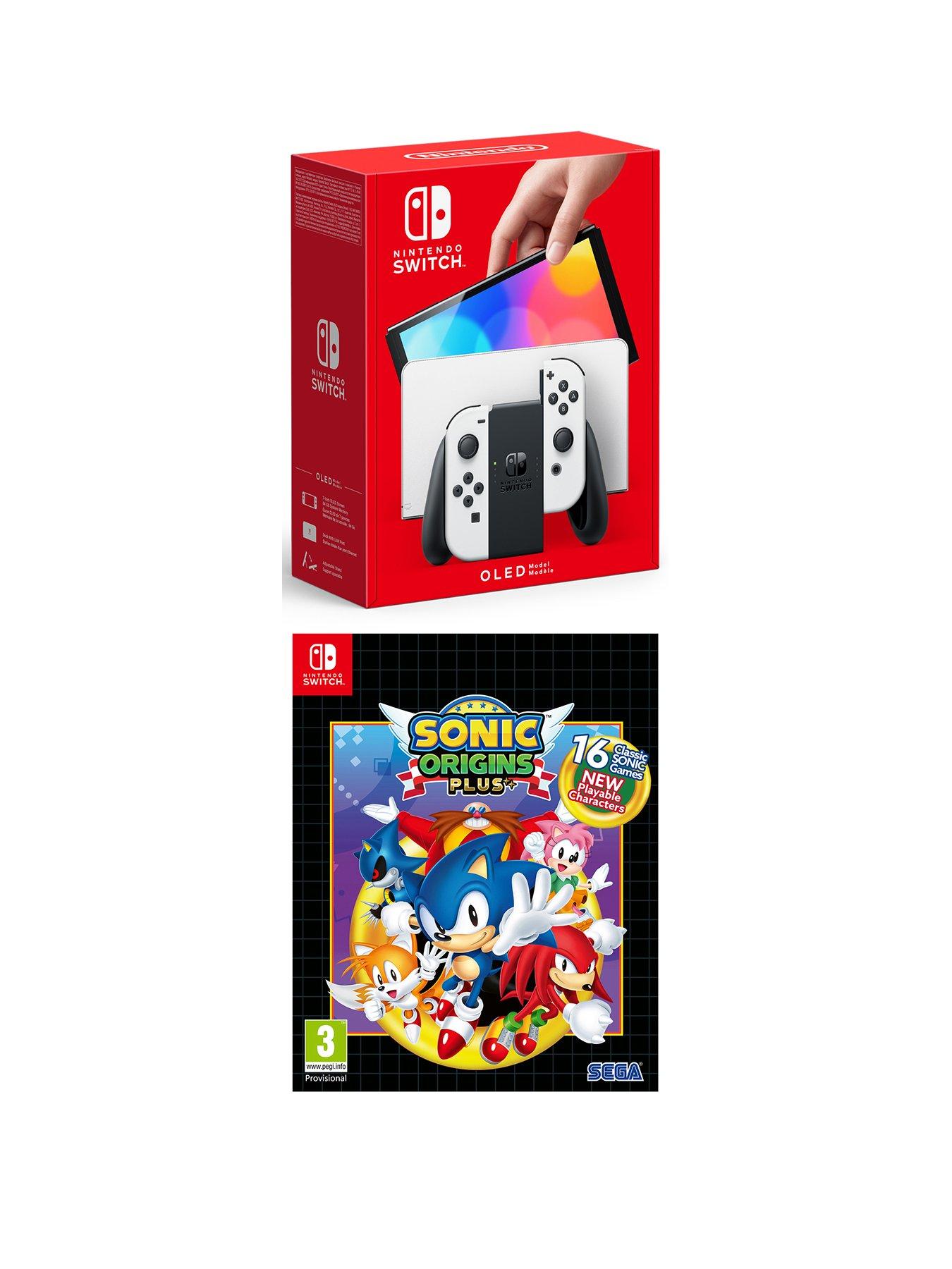 Image 1 of 7 of Nintendo Switch OLED OLED Console White with&nbsp;Sonic Origins Plus