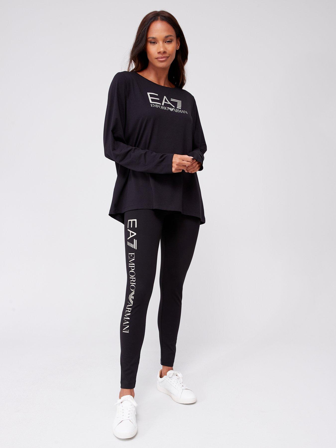 EA7, Black Women's Leggings