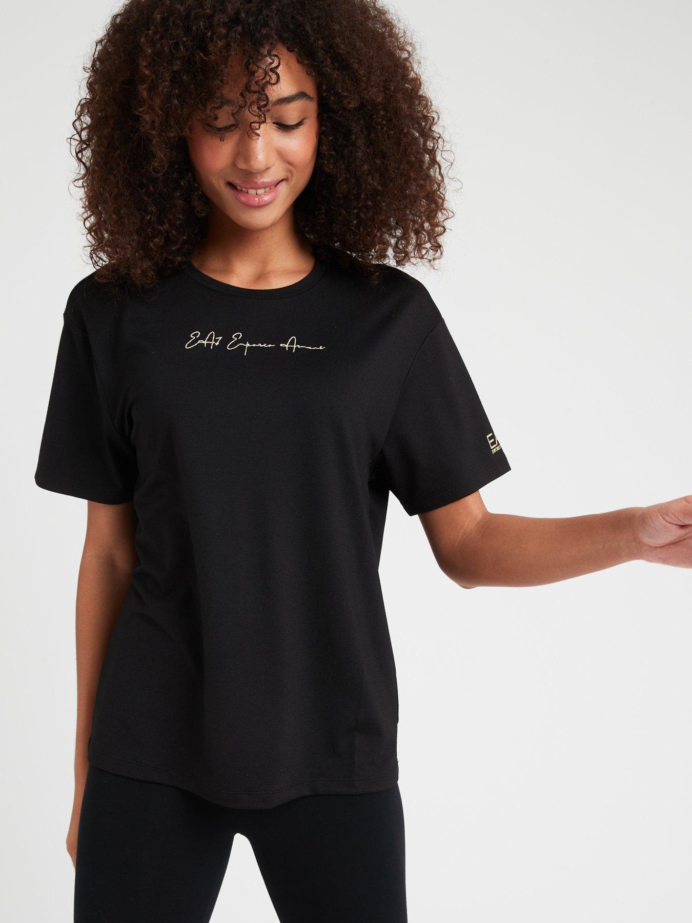 Armani script t clearance shirt