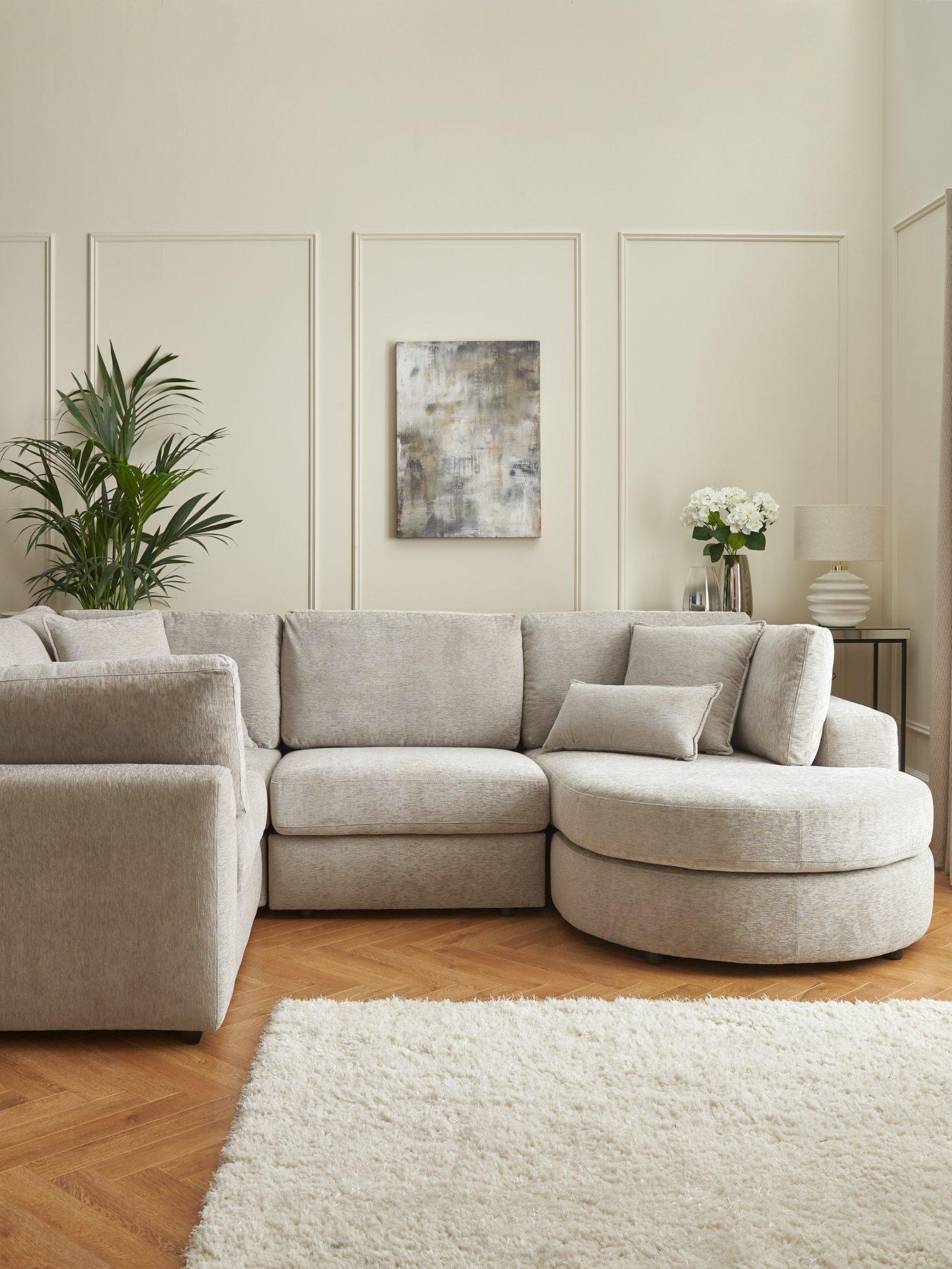 undefined Lambert Corner Right Hand Chaise Sofa - Natural