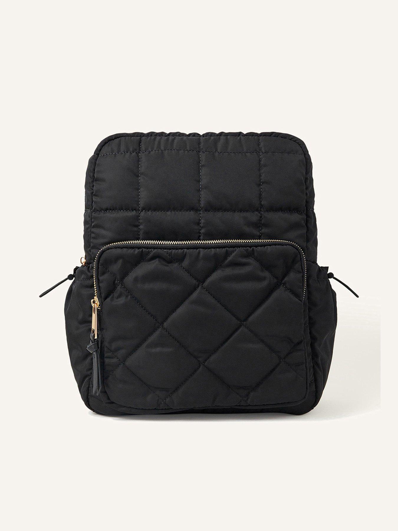 Accessorize Quilted Nylon Laptop Backpack Very.co.uk