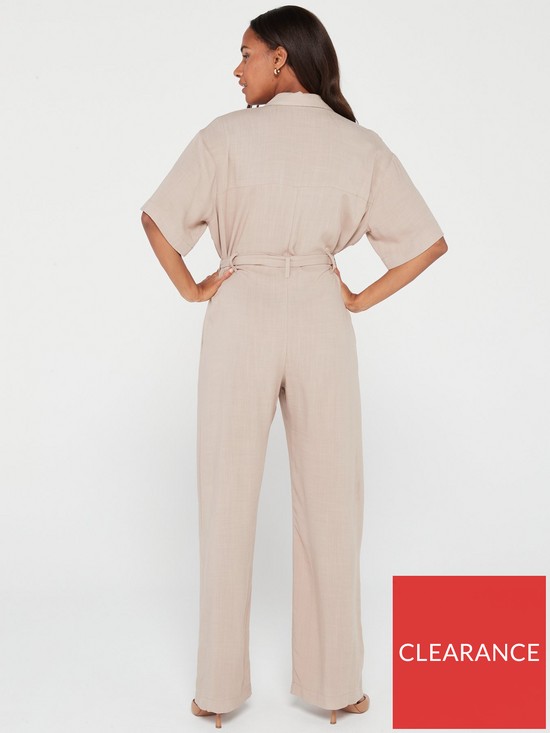 stillFront image of v-by-very-utility-jumpsuit-natural