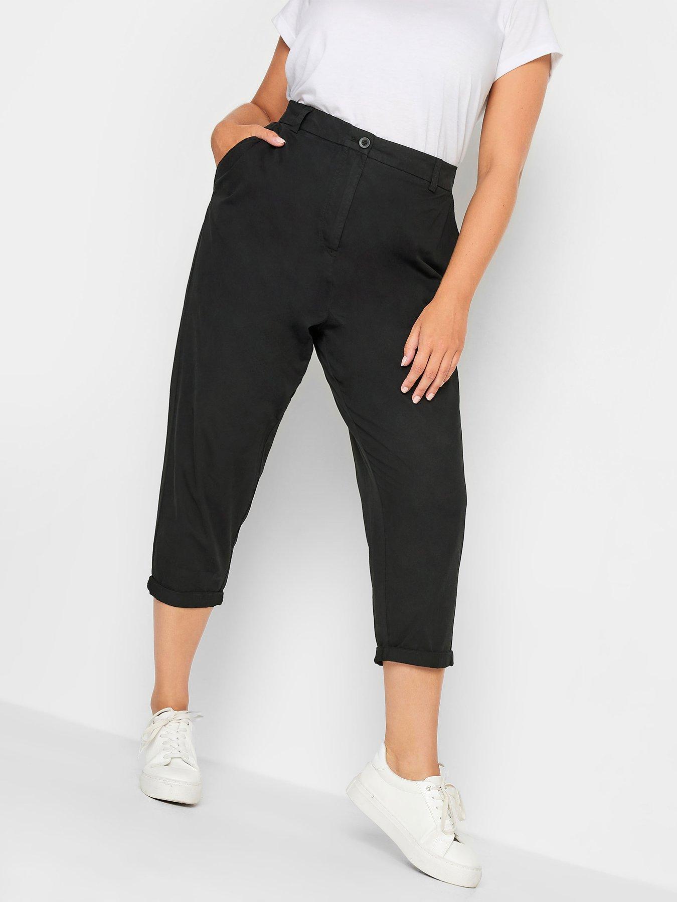 Black store cropped chinos