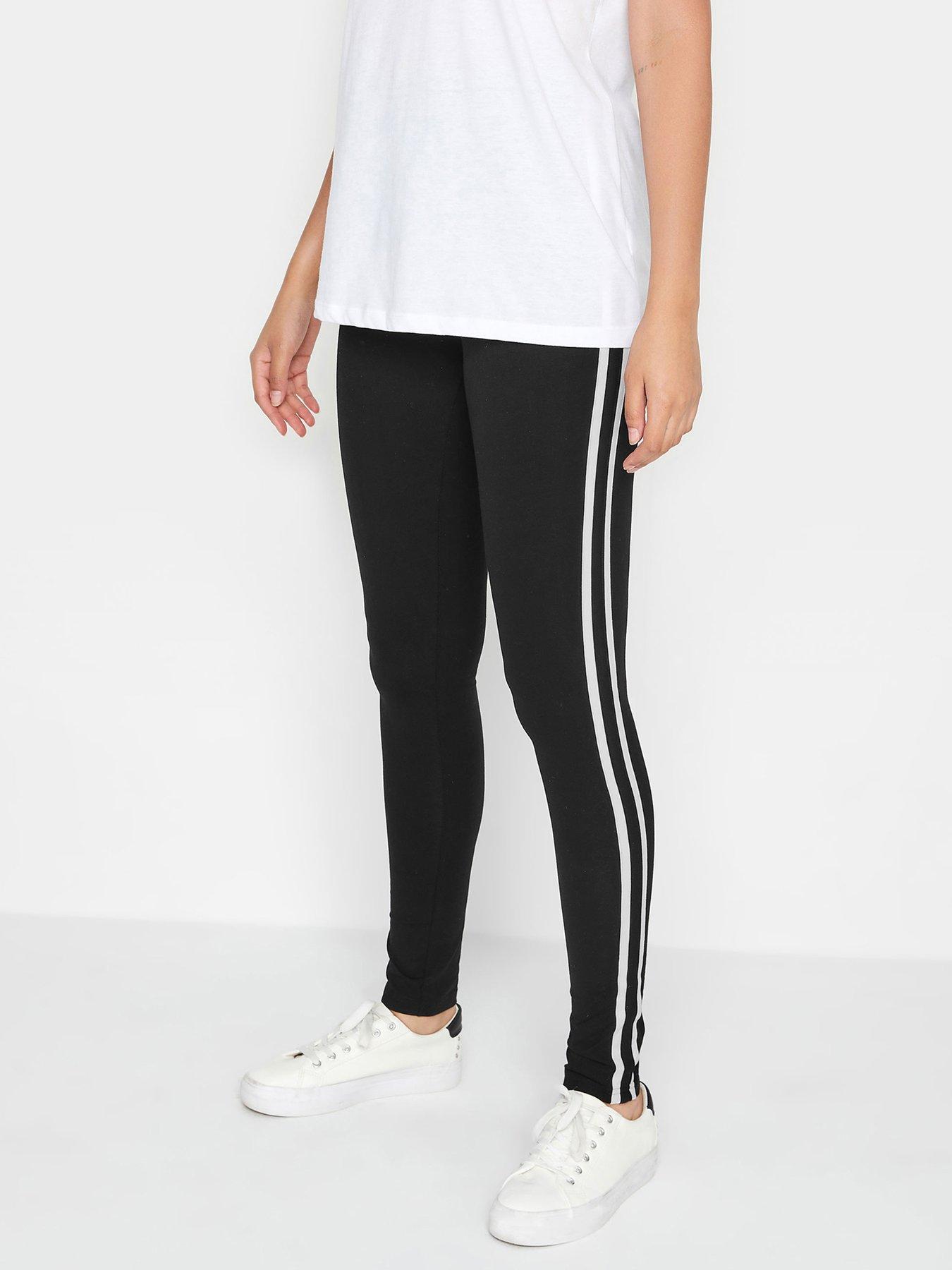 undefined Side Stripe Legging - Black